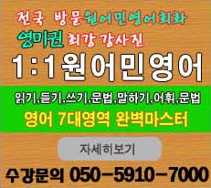 대전과외 1대1원어민영어회화